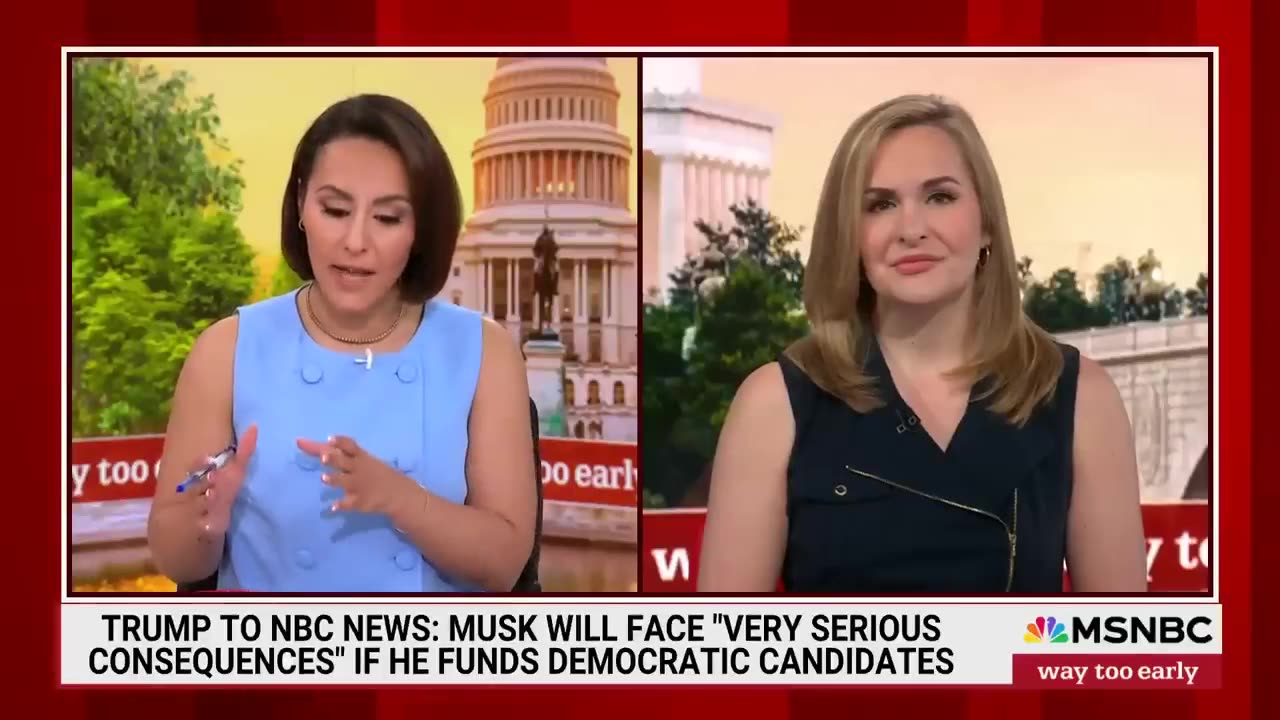 Trump Threatens Musk Over Potential Democratic Donations"