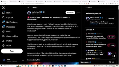 SARGE - DID TRUMP SAVE EPSTEIN FROM THE DEEP STATE DARKNET QUANTUM WILLOW..AND MORE 7-10-25