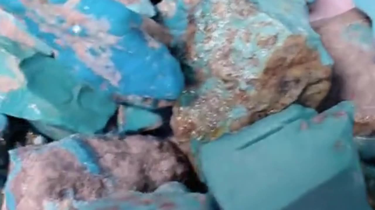 250505-5 Selected natural raw turquoise rough materials