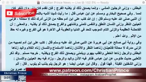 Christian prince You just said that from the hadith you gave me