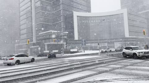 Snowfall in Toronto Winter 2026