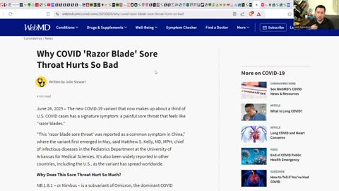 FAUCI TO BE PROSECUTED? - New Fake Covid Variant "Razor Throat" - Huge Vax Death Epidemic!