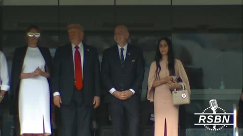 WATCH: President Trump Waves to the Crowd After Chelsea Wins the FIFA Club World Cup