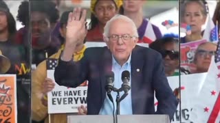 U.S. Senator Bernie Sanders at "No Kings" protest, calls out Musk, Bezos, Zuckerberg