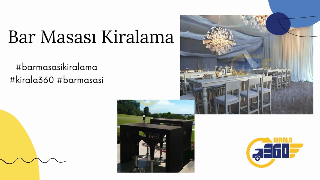 Bar Masası Kiralama
