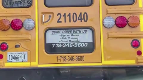 Stopping Behind Various School Buses Compilation