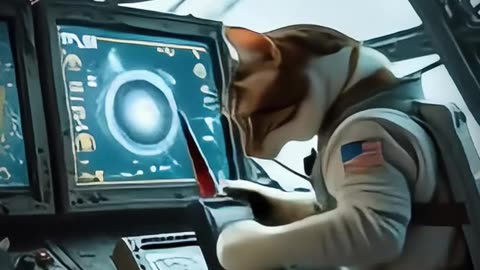 🔥 Lost in Space: The Astronaut Cat's Struggle for Survival!" 🚀🐱 #Cat #SpaceSurvival #cuteanimal