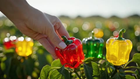 Harvesred vegetables from a glass farm 🥦🌽🫑