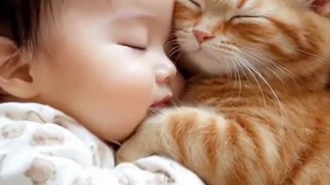 When You See Something You Can’t Unsee... 😳🐱🎀#CatVsPigtails 🎀🐱#TooFunny 😂#BabyAndCat 👶🐾#Unexpected