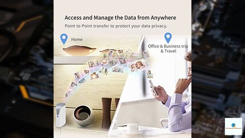SSK 4TB Personal Cloud Network Attached Storage Support Wireless Remote Access, Home Offic