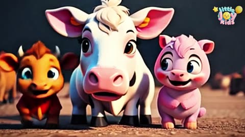 Learn Animal Names with Baby | Fun 3D Animation Cartoon for Kids | Little Joy Kids