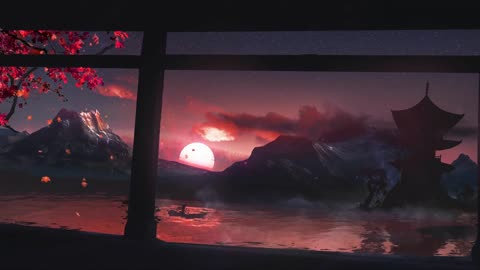 SOOTHING RED NIGHT VIEW