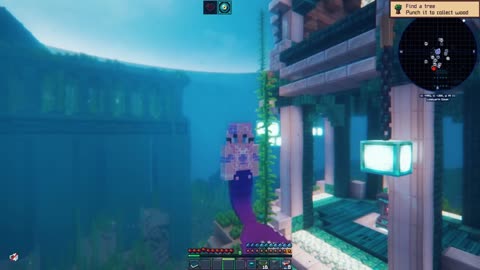 Becoming a MERFOLK in Minecraft Survival Roleplay! 🌊