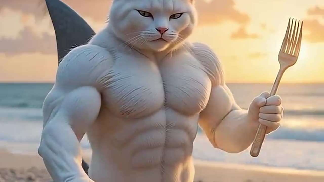 Adventure fishing #cat #cute #funny #ai #animation