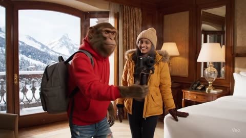 Lalu the Monkey's Luxury Room To,ur! | Switzerland Honeymoon EP.4 | 5-Star Hotel Reveal part 5