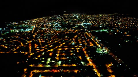 Ya Viste Esta Gran Vista Aérea de Noche?