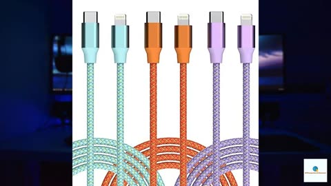 Apple MFi Certified USB C to Lightning Cable - 6FT 3 Pack Fast Charging for iPhone 14, 13,