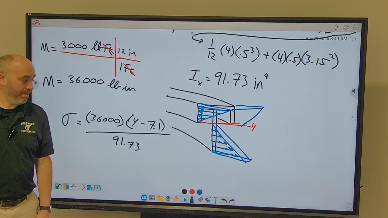 Mechanics of Materials: Stress Distribution, Flexure Formula