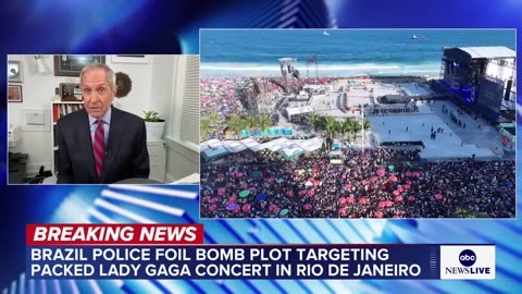 "Brazilian Civil Police Lady Gaga's free concert on Copacabana Beach. "