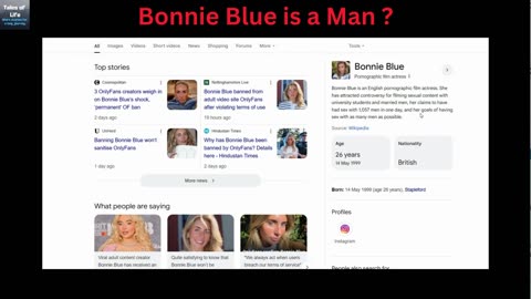 Bonnie Blue is a Man ???