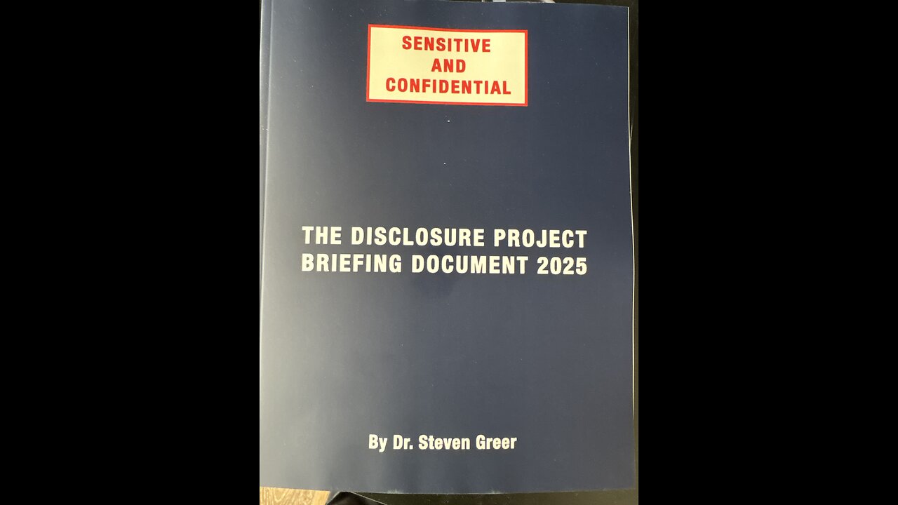 Tuesday reading time with SPH featuring the Disclosure Project Briefing Documentation 2025