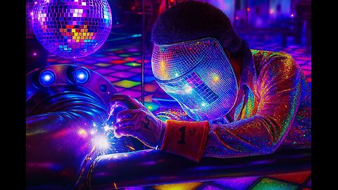 He Turned a Welding Helmet Into a Disco Ball – Absolute 70s Madness!