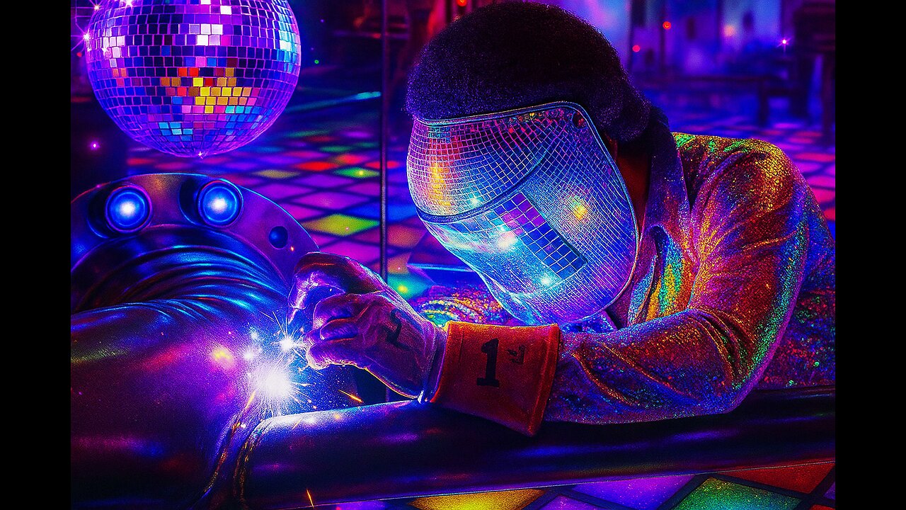 He Turned a Welding Helmet Into a Disco Ball – Absolute 70s Madness!