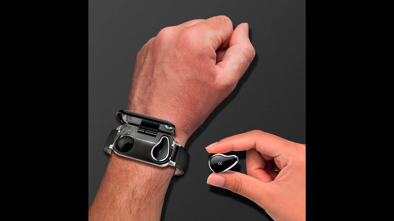 2-in-1 Smartwatch with Wireless Bluetooth Earbuds , with HD Display, for Sports, Office and More