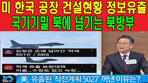 미 한국 공장 건설현황 정보유출, 국가기밀 북에 넘기는 북방부