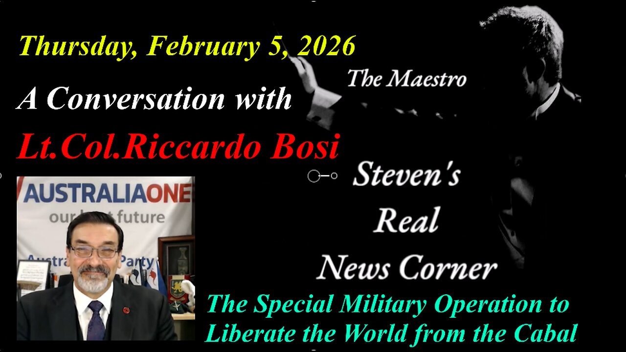 THE MAESTRO MEETS LT. COL.RICCARDO BOSI – THURSDAY FEBRUARY 5, 2026