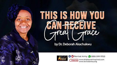 HOW TO RECEIVE GREAT GRACE