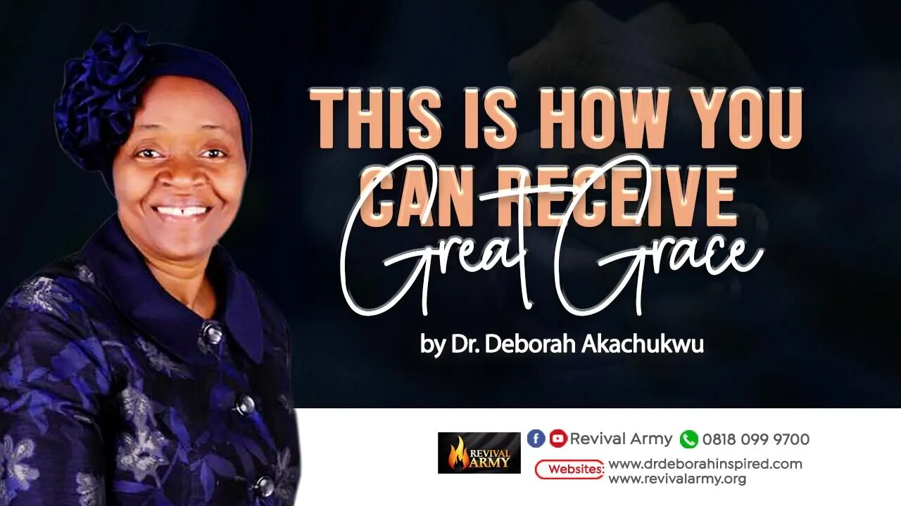 HOW TO RECEIVE GREAT GRACE