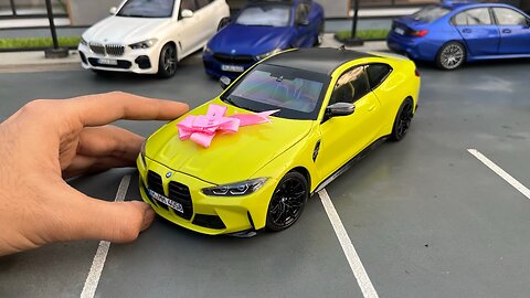 Taking Delivery of a Mini BMW M4 Competition G82 118 Scale Diecast Model Car Unboxing
