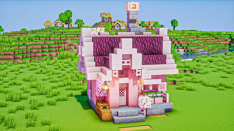 Minecraft: 🌸 Cherry Blossom House 🏠 / How to build Tutorial