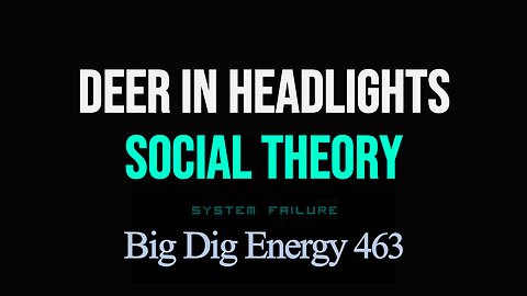 Big Dig Energy 463: Deer in Headlights Social Theory