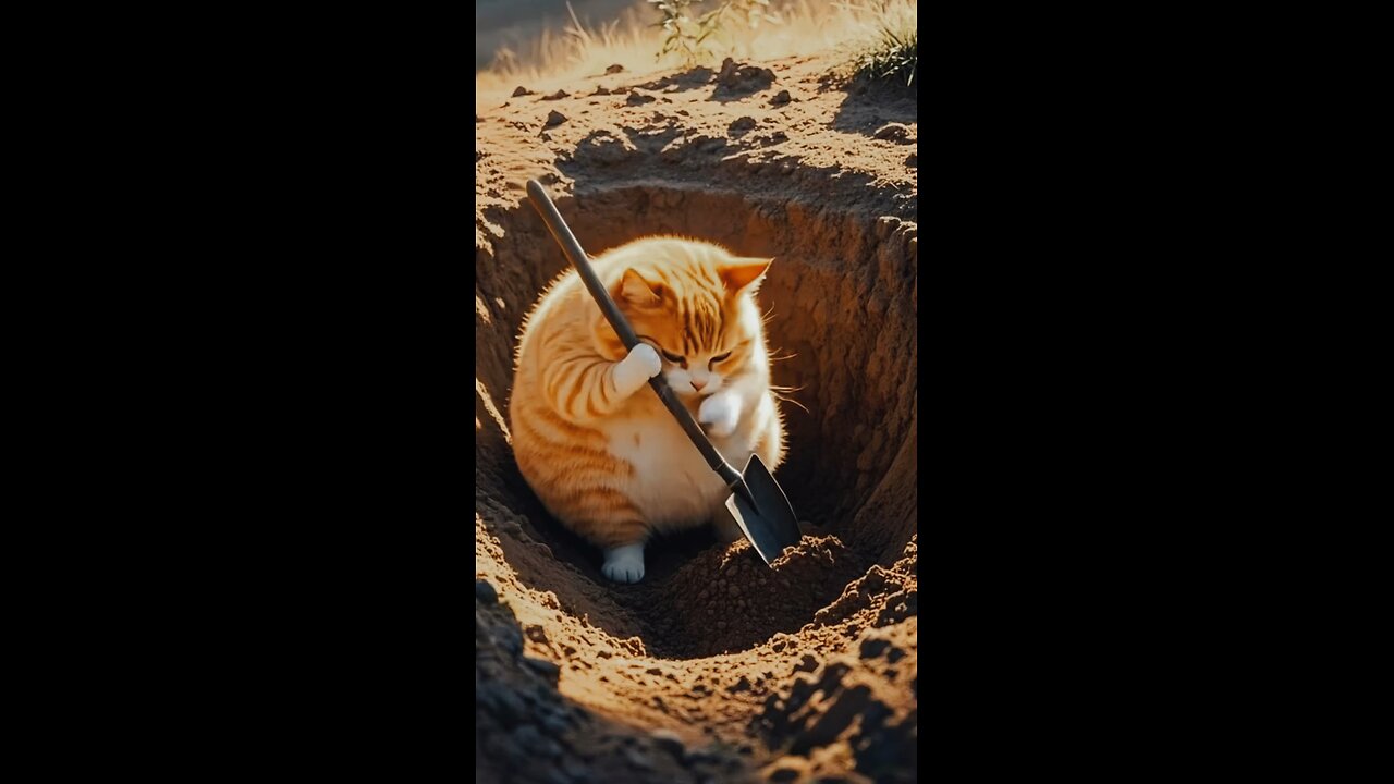 A cat that hunts and cooks its own food