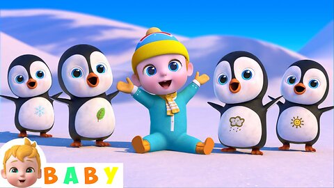 Five Little Penguins | Nursery Rhymes & Kids songs