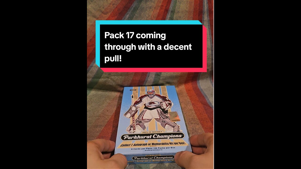 Pack 17 of this 2023-24 Parkhurst Champions hobby box