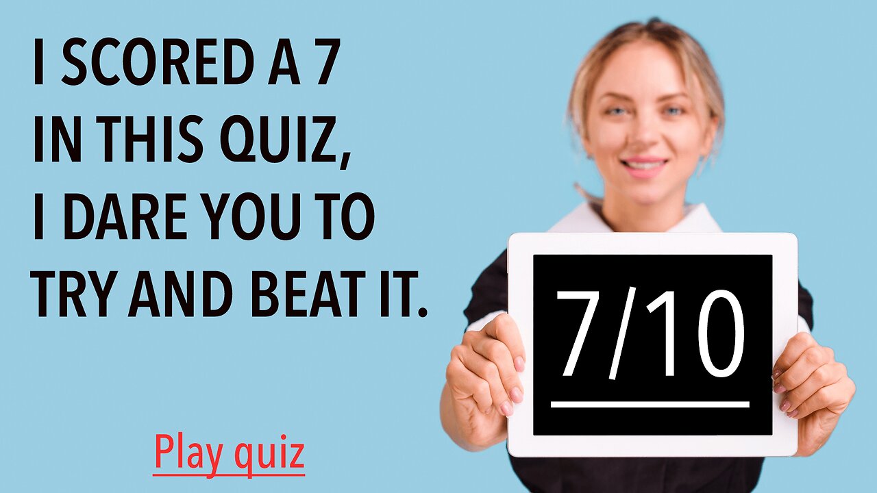 Quiz on a Variety of Topics
