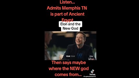 Listen!!! What does Elon mean about Memphis and new God?