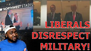 DISGUSTING Trump DERANGED Liberals DISRESPECT Military Swearing In Ceremony At Commanders NFL Game!