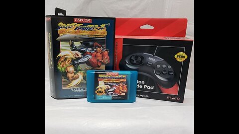 Playing Street Fighter II Special Champion Edition Remastered for the Sega Genesis