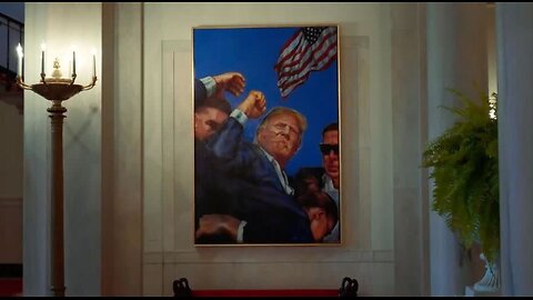 WH Moves Obama Portrait for Trump Raised-Fist Painting