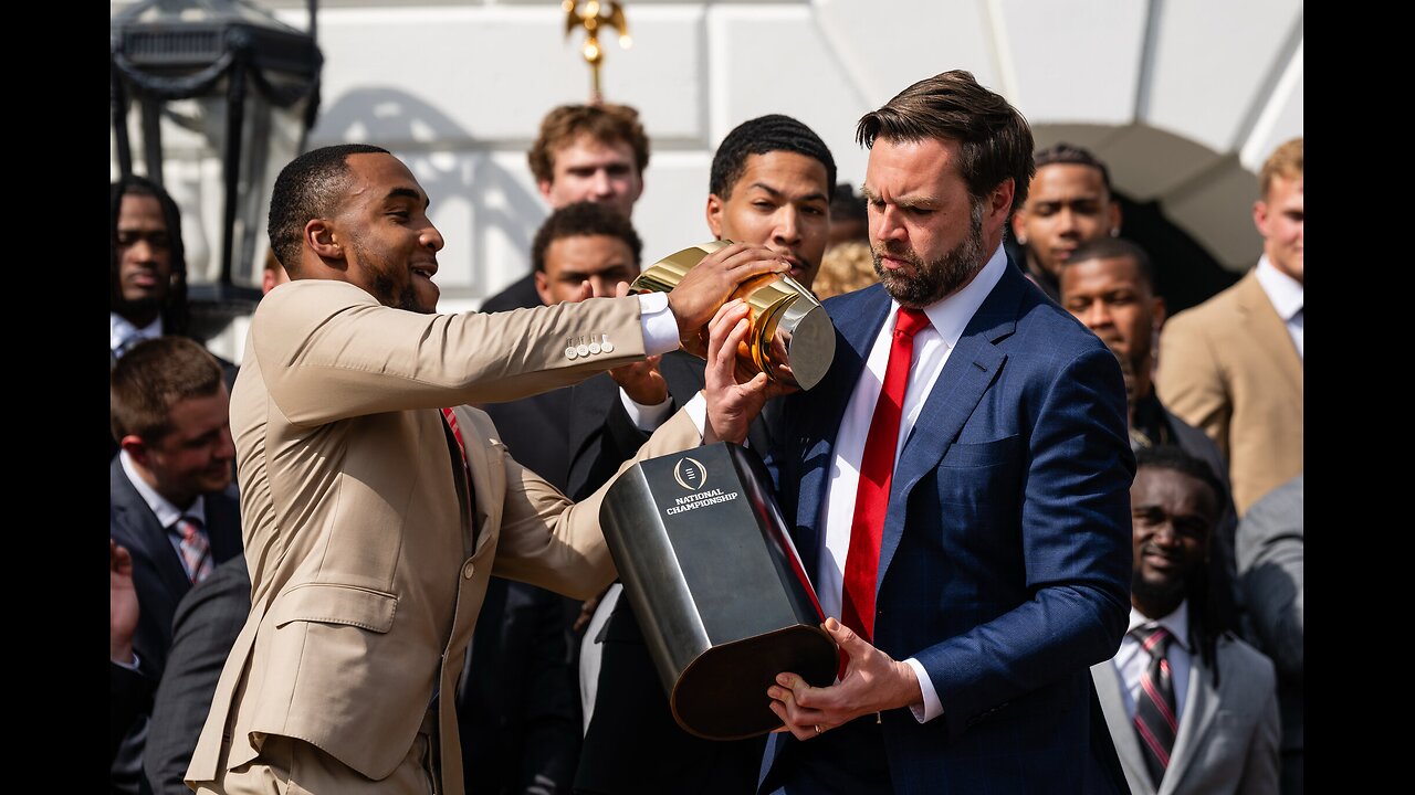 Bro fumbled the trophy😂😂😭