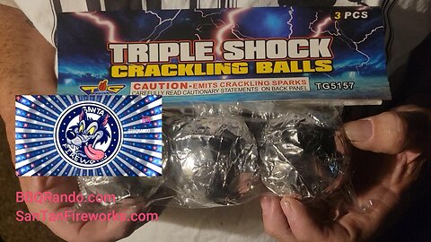 Triple Shock Crackling Balls - TopGun Fireworks 2025