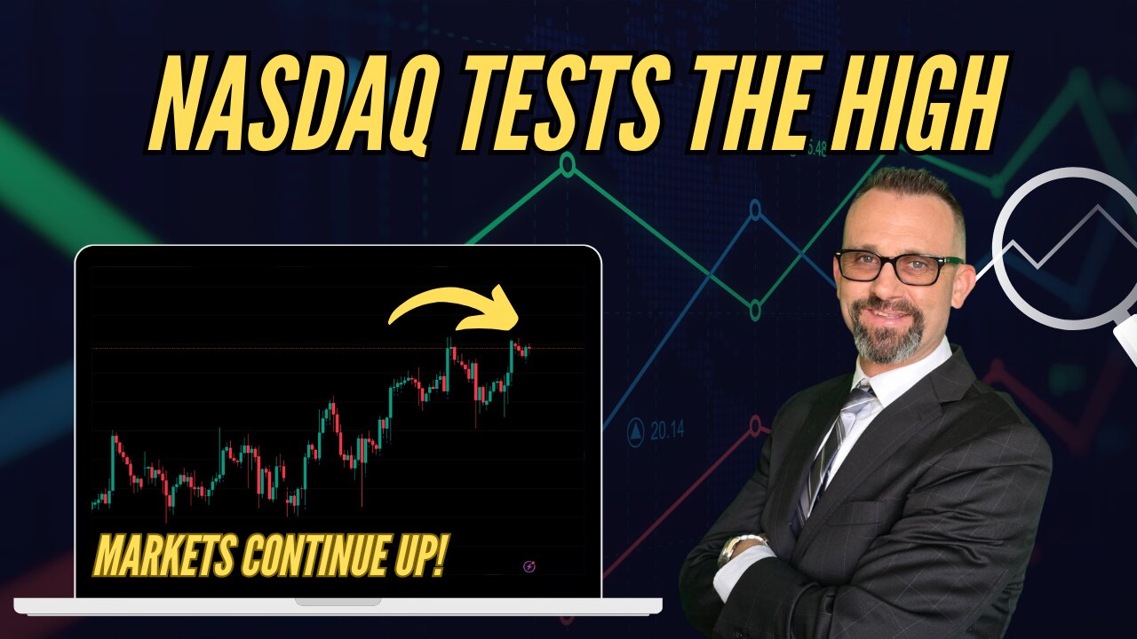 $NASDAQ Tests Highs, $BITCOIN Holding Strong 7/24/2025