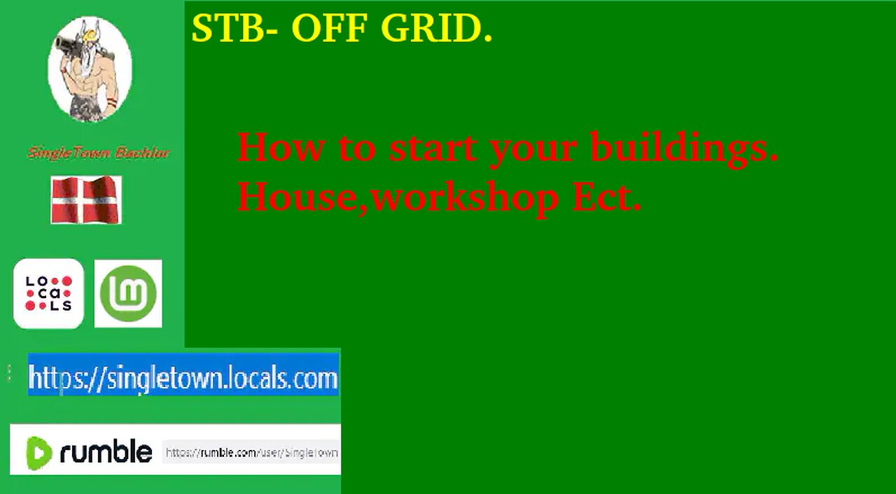 How to start your own buildings...