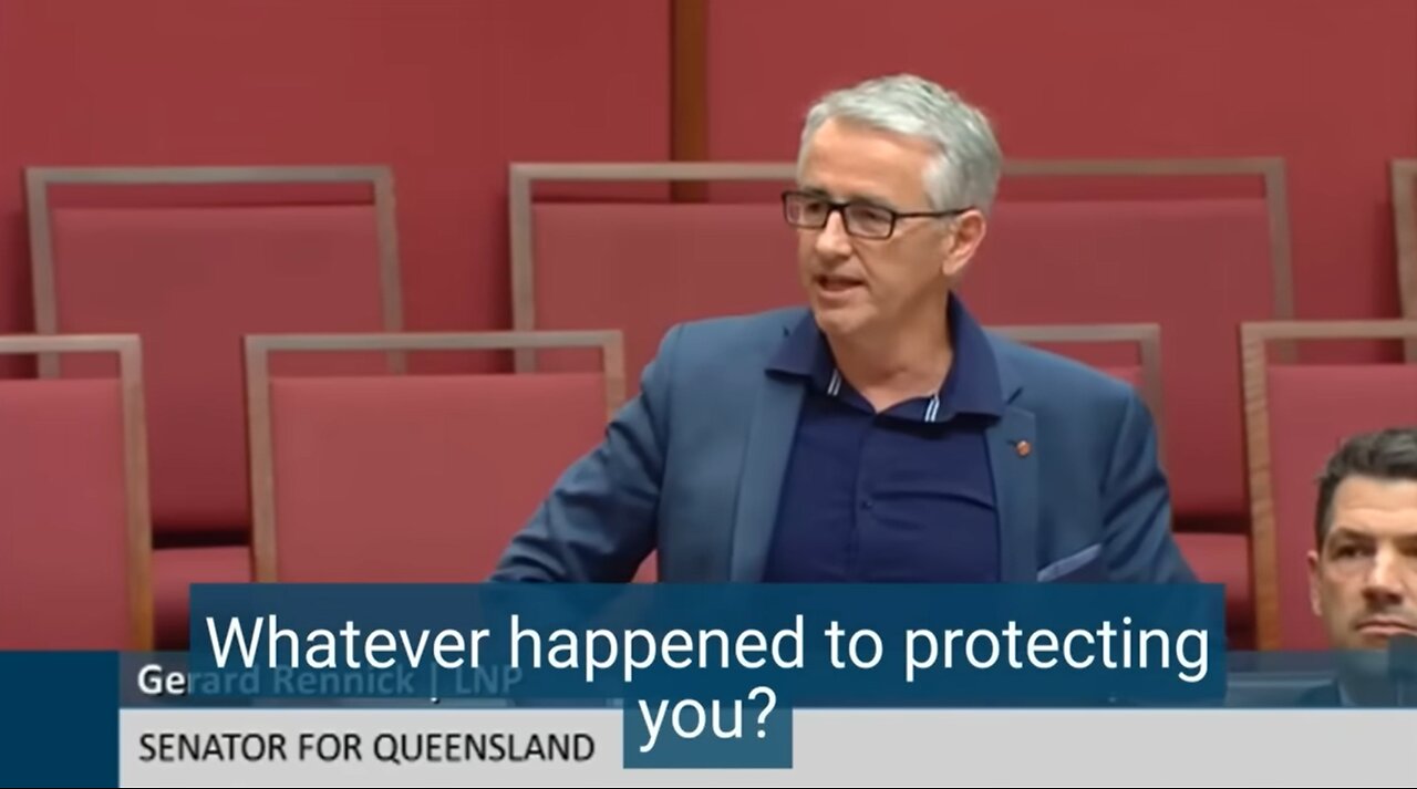 Sen.Rennick: The Greens laugh at jab injuries & shut down debate about jab mandates