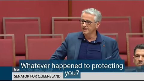 Sen.Rennick: The Greens laugh at jab injuries & shut down debate about jab mandates