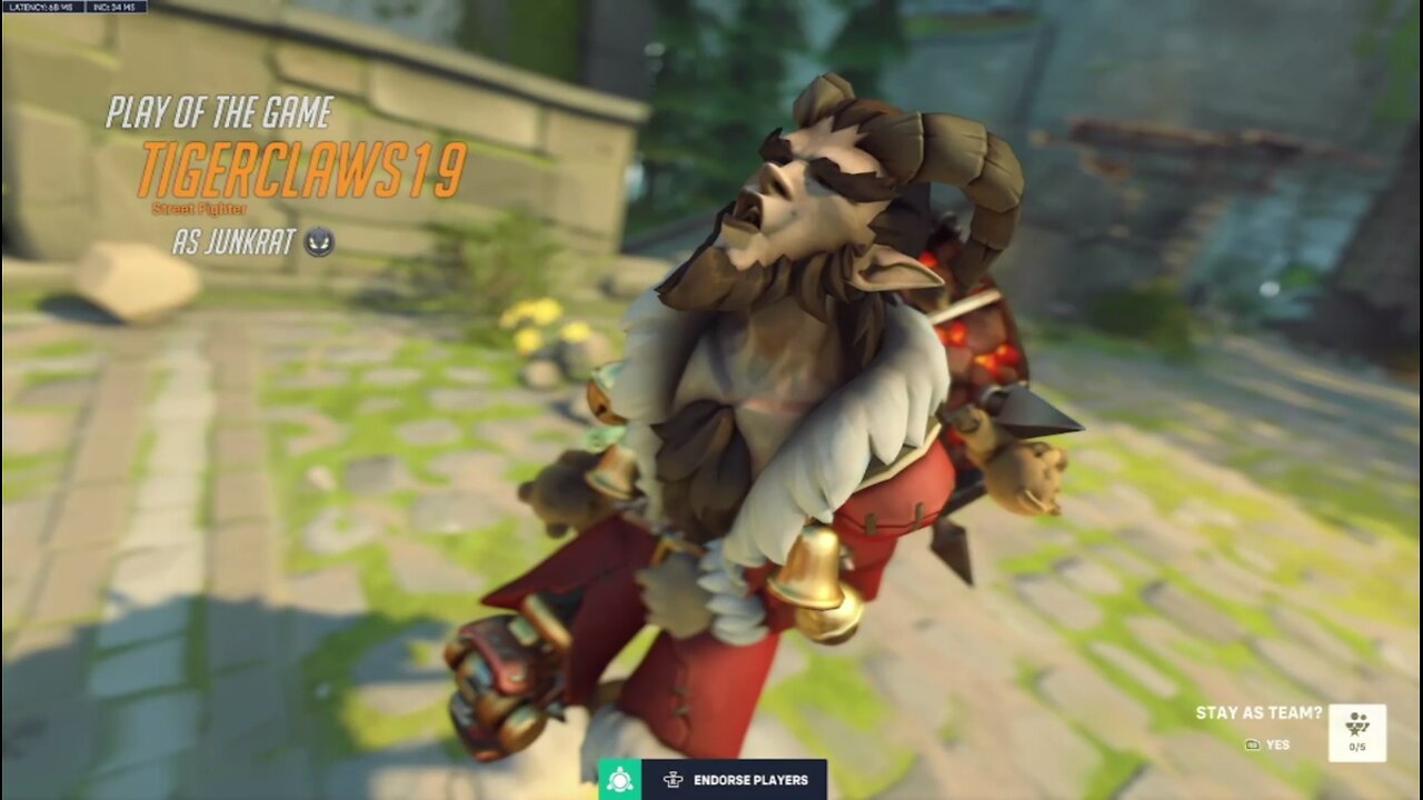 I think the lag helped me. I get the POTG too